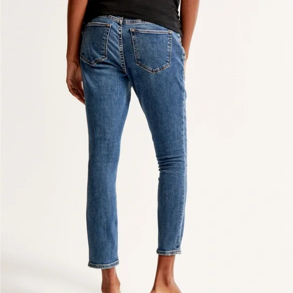 Abercrombie & Fitch maternity super skinny ankle Jean 26 - Picture 4 of 9